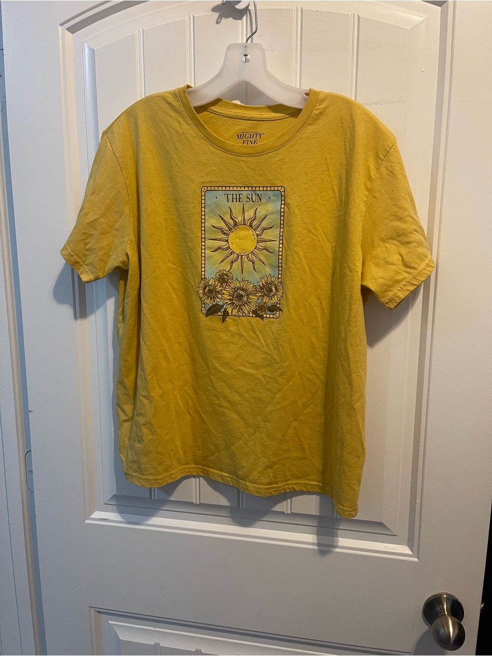 Sun & Sunflower Graphic Short-Sleeve Tee in Yellow witchy boho festival